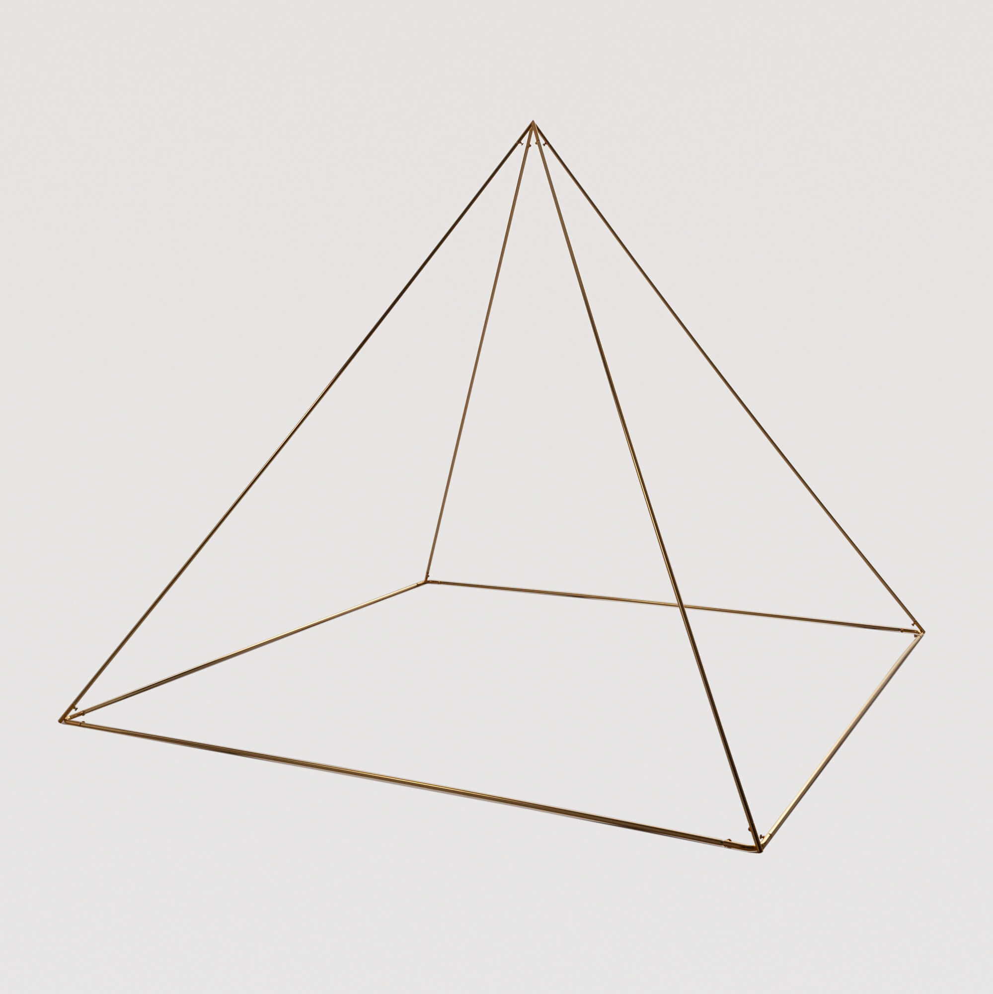 Zuccari Piramide smontabile angolo evoluto Dorata - Varie Dimensioni -